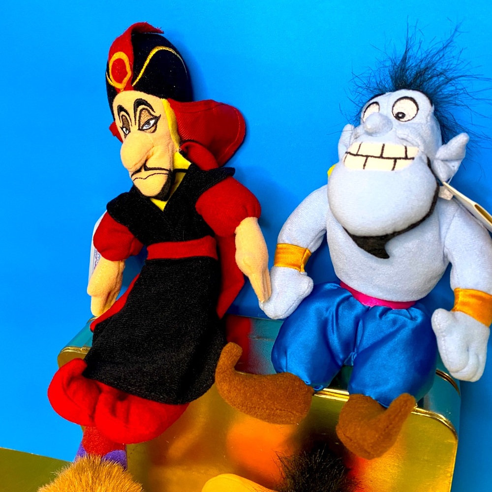 DISNEY EXCLUSIVE NWT VTG 1990s ALADDIN RETIRED BEAN BAG PLUSH COLLECTION OF 4 - Picture 6 of 16